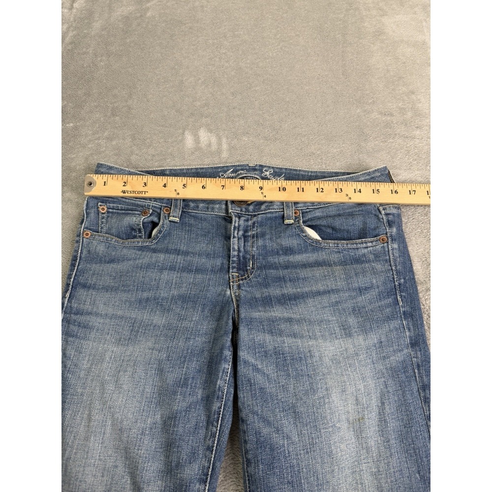 Vintage Y2K American Eagle Favorite Boyfriend Jeans Women's Size 8 Blue Baggy - Picture 9 of 13